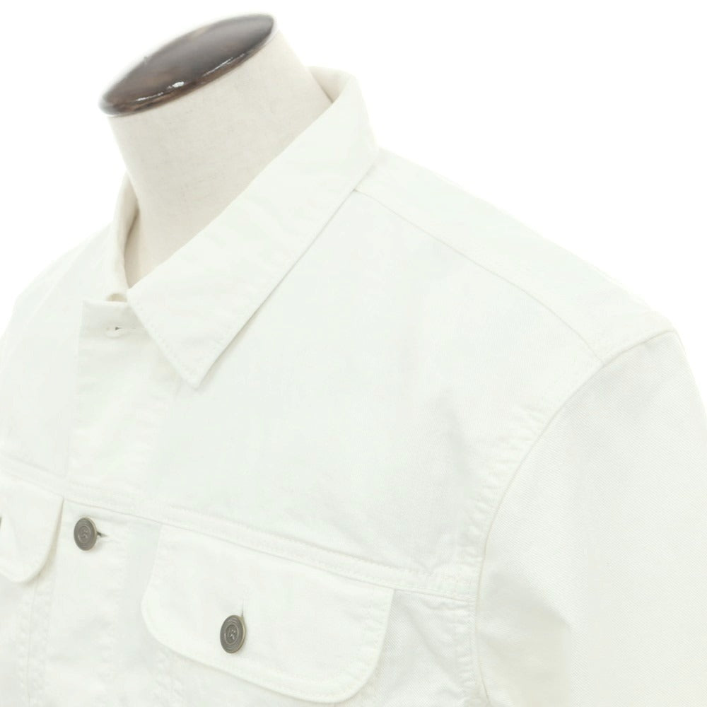 【中古】【未使用】バナナリパブリック Banana Republic コットン デニムジャケット ホワイト【 L 】【 状態ランクS 】【 メンズ 】