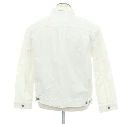 【中古】【未使用】バナナリパブリック Banana Republic コットン デニムジャケット ホワイト【 L 】【 状態ランクS 】【 メンズ 】