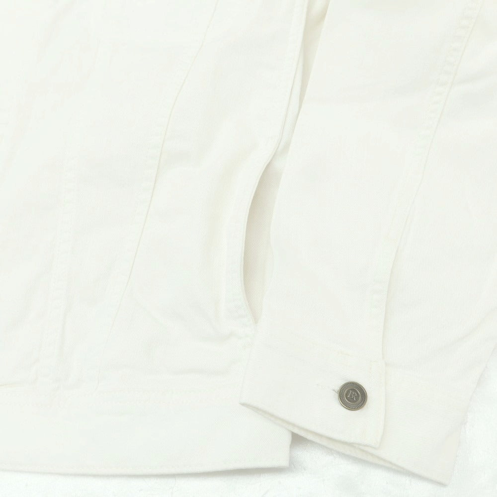 【中古】【未使用】バナナリパブリック Banana Republic コットン デニムジャケット ホワイト【 L 】【 状態ランクS 】【 メンズ 】