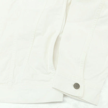 【中古】【未使用】バナナリパブリック Banana Republic コットン デニムジャケット ホワイト【 L 】【 状態ランクS 】【 メンズ 】