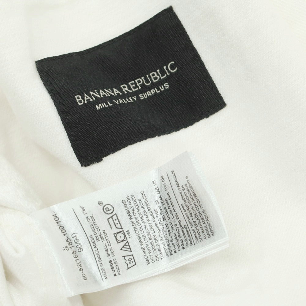 【中古】【未使用】バナナリパブリック Banana Republic コットン デニムジャケット ホワイト【 L 】【 状態ランクS 】【 メンズ 】