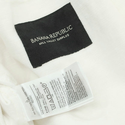 【中古】【未使用】バナナリパブリック Banana Republic コットン デニムジャケット ホワイト【 L 】【 状態ランクS 】【 メンズ 】