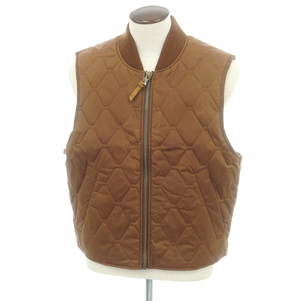 【中古】バナナリパブリック Banana Republic ポリエステル キルティングベスト ブラウン【 L 】【 状態ランクA 】【 メンズ 】