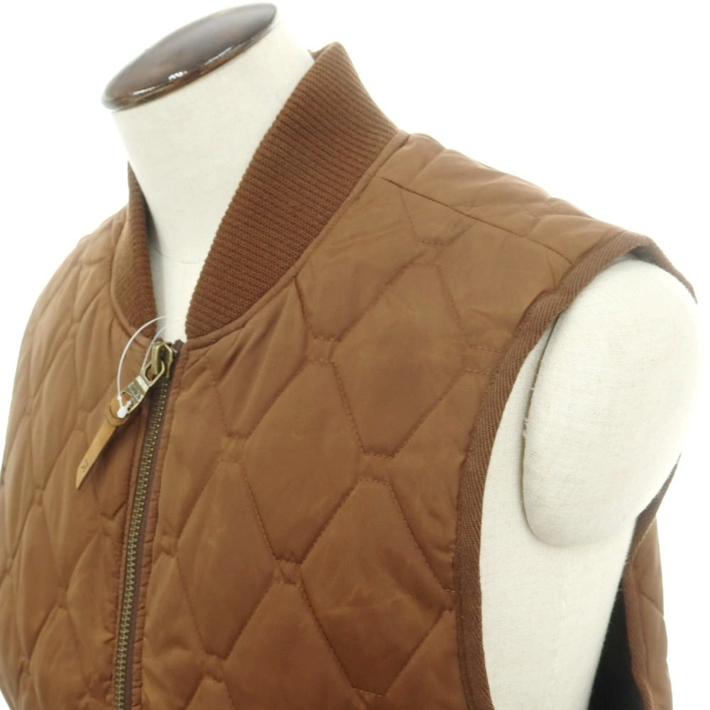 【中古】バナナリパブリック Banana Republic ポリエステル キルティングベスト ブラウン【 L 】【 状態ランクA 】【 メンズ 】
