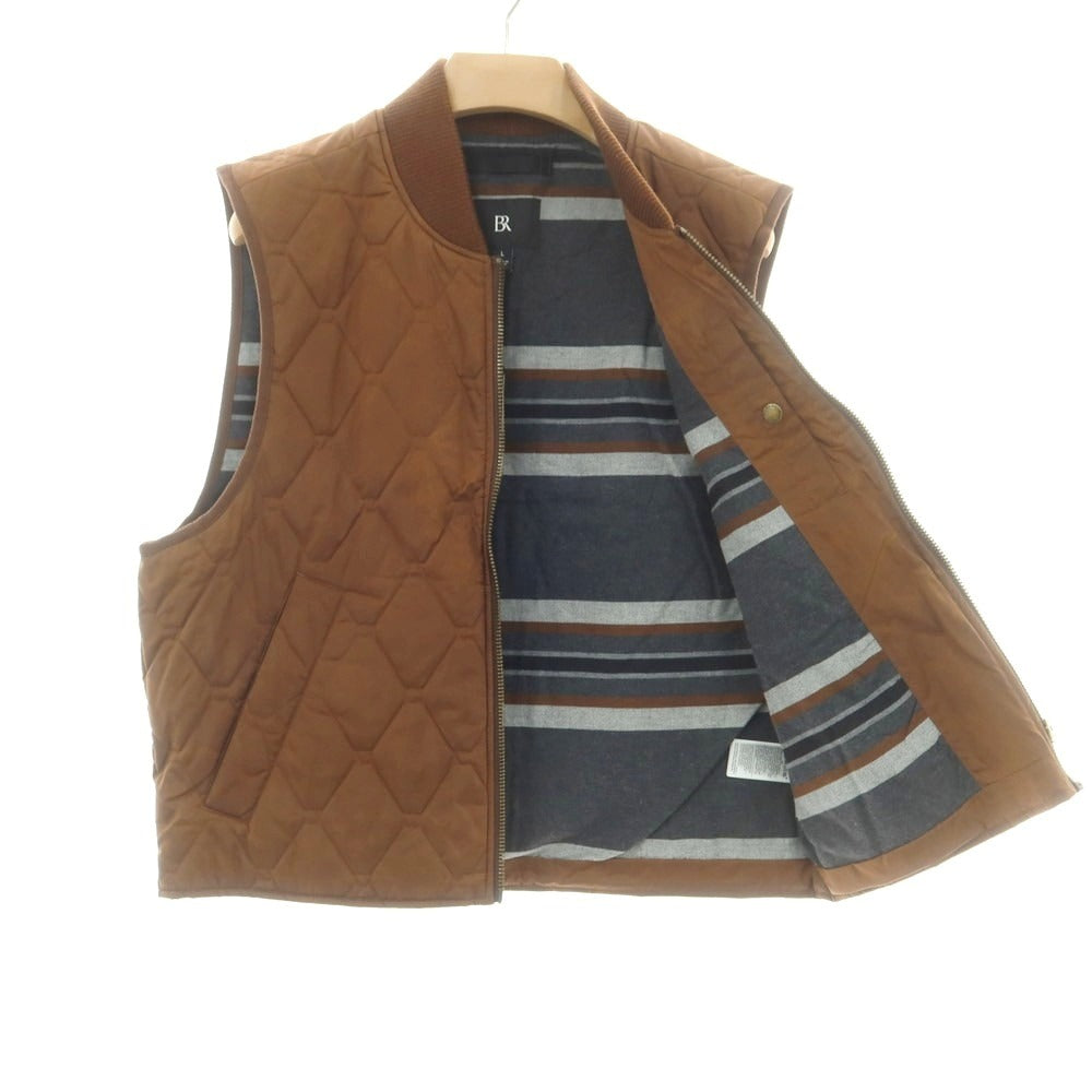 【中古】バナナリパブリック Banana Republic ポリエステル キルティングベスト ブラウン【 L 】【 状態ランクA 】【 メンズ 】