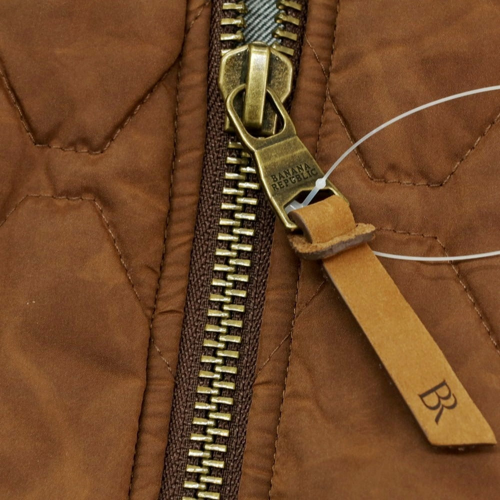 【中古】バナナリパブリック Banana Republic ポリエステル キルティングベスト ブラウン【 L 】【 状態ランクA 】【 メンズ 】