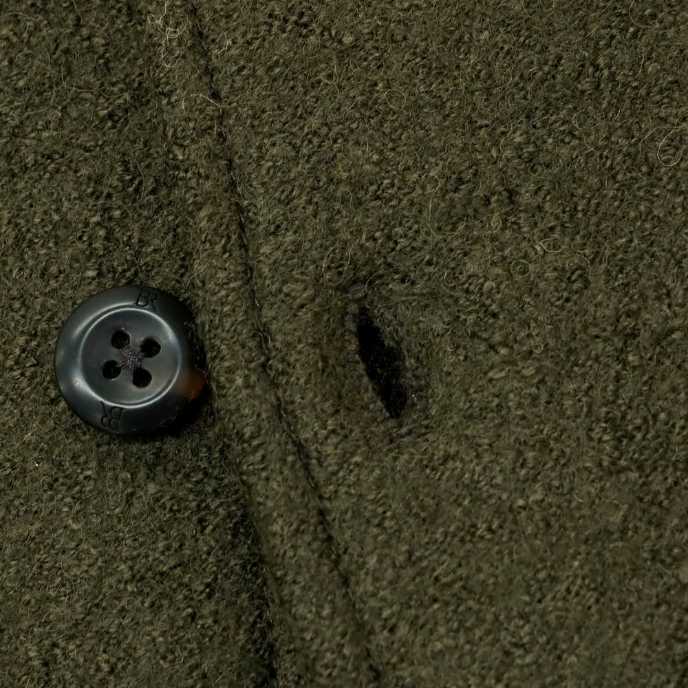 【中古】【未使用】バナナリパブリック Banana Republic レーヨンウール ブークレ カジュアルシャツ ダークオリーブ【 L 】【 状態ランクS 】【 メンズ 】