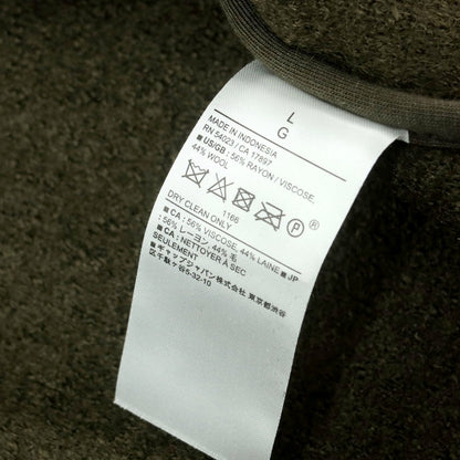 【中古】【未使用】バナナリパブリック Banana Republic レーヨンウール ブークレ カジュアルシャツ ダークオリーブ【 L 】【 状態ランクS 】【 メンズ 】