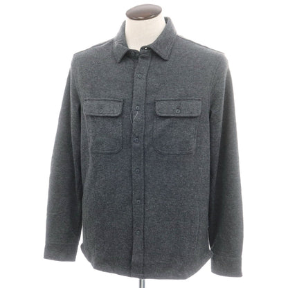 【中古】【未使用】バナナリパブリック Banana Republic ストレッチ ポリエステルコットンレーヨン カジュアルシャツ グレー【 L 】【 状態ランクS 】【 メンズ 】