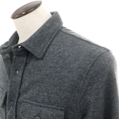 【中古】【未使用】バナナリパブリック Banana Republic ストレッチ ポリエステルコットンレーヨン カジュアルシャツ グレー【 L 】【 状態ランクS 】【 メンズ 】