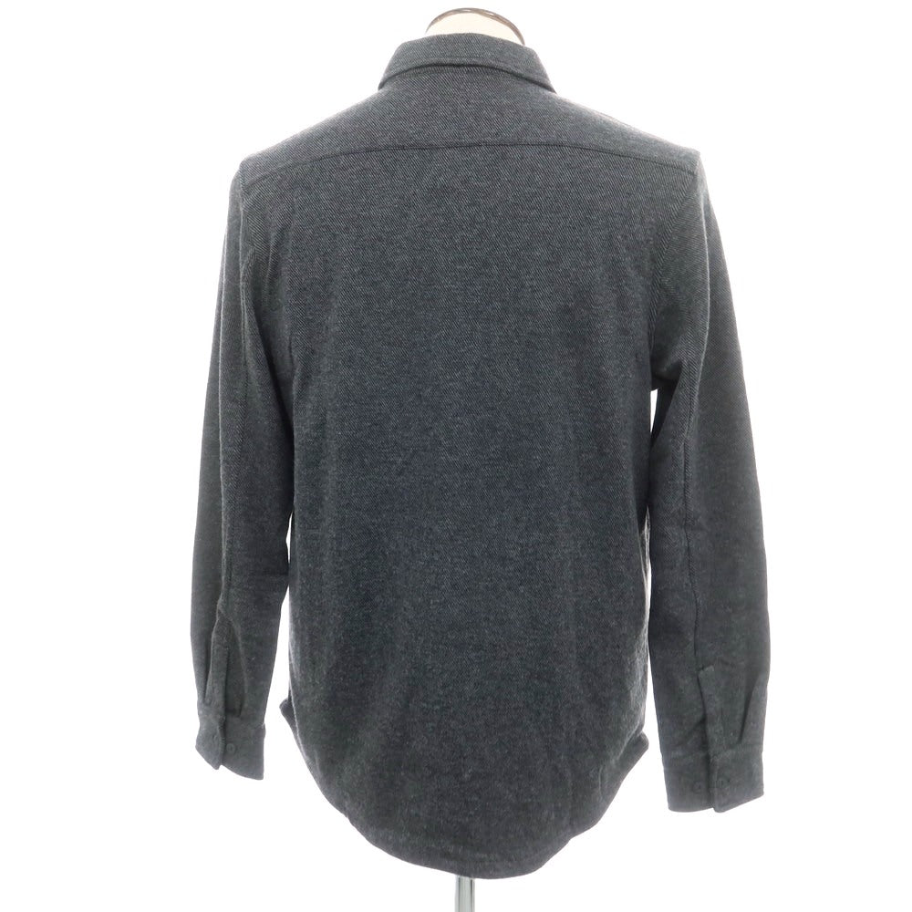 【中古】【未使用】バナナリパブリック Banana Republic ストレッチ ポリエステルコットンレーヨン カジュアルシャツ グレー【 サイズL 】【 状態ランクS 】【 メンズ 】 [BPD]