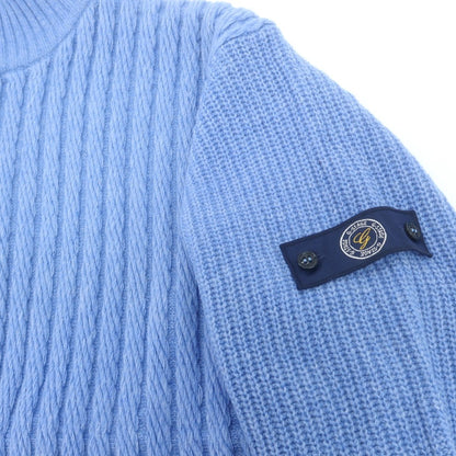 【中古】ジーステージ g-stage ウールナイロン ハイネック プルオーバーニット ライトブルー【 50 】【 状態ランクA 】【 メンズ 】