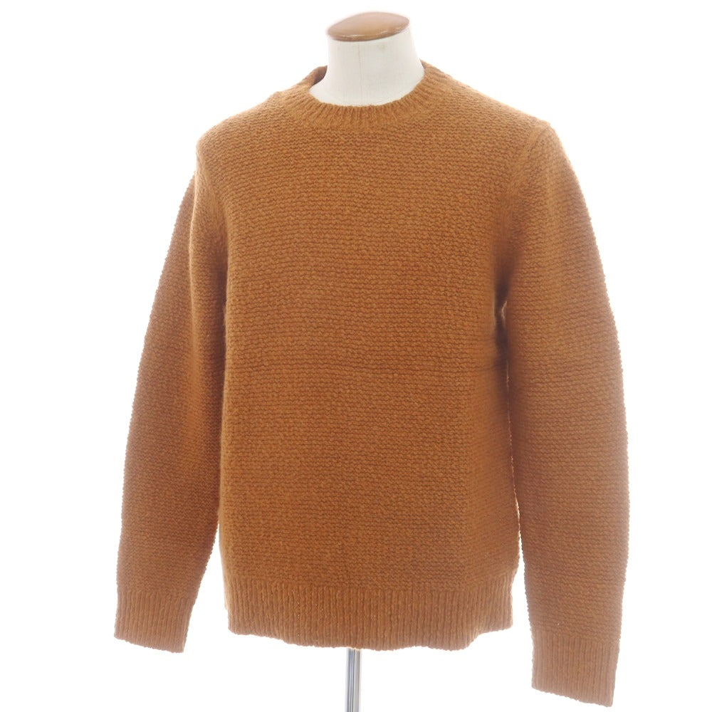 【中古】バナナリパブリック Banana Republic コットンウールアルパカ クルーネックニット ライトブラウン【サイズL】【 状態ランクA 】【 メンズ 】[CPD]