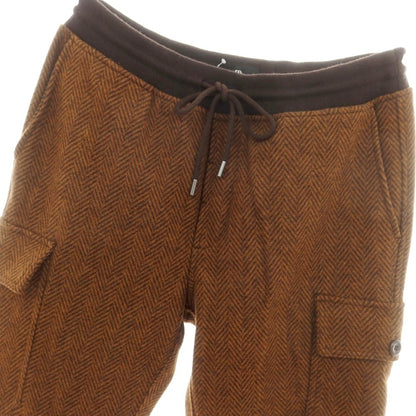 【中古】バナナリパブリック Banana Republic ウールポリエステル ヘリンボーン カーゴイージーパンツ ブラウンxブラック【 L 】【 状態ランクA 】【 メンズ 】
