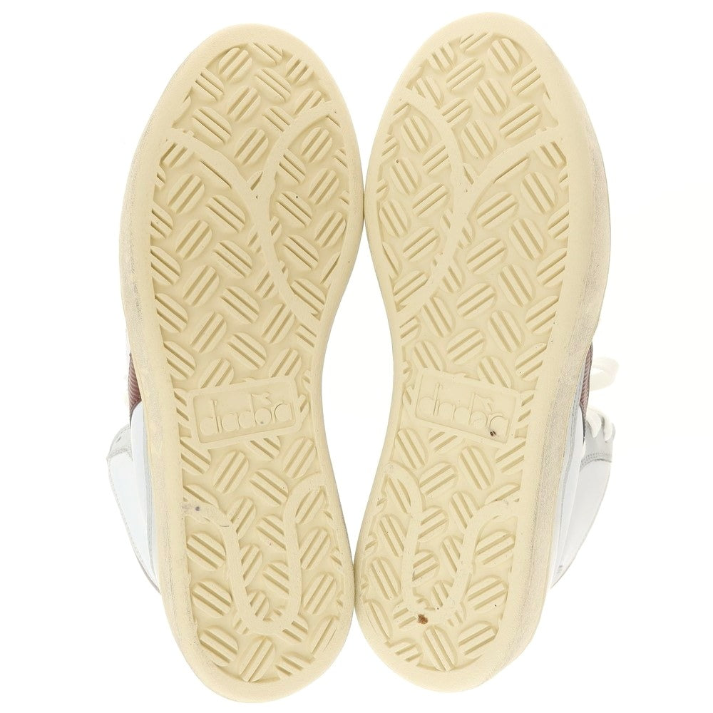 【中古】【未使用】ディアドラ Diadora MI BASKET USED スニーカー ホワイトxライトグレー【 27 】【 状態ランクS 】【 メンズ 】