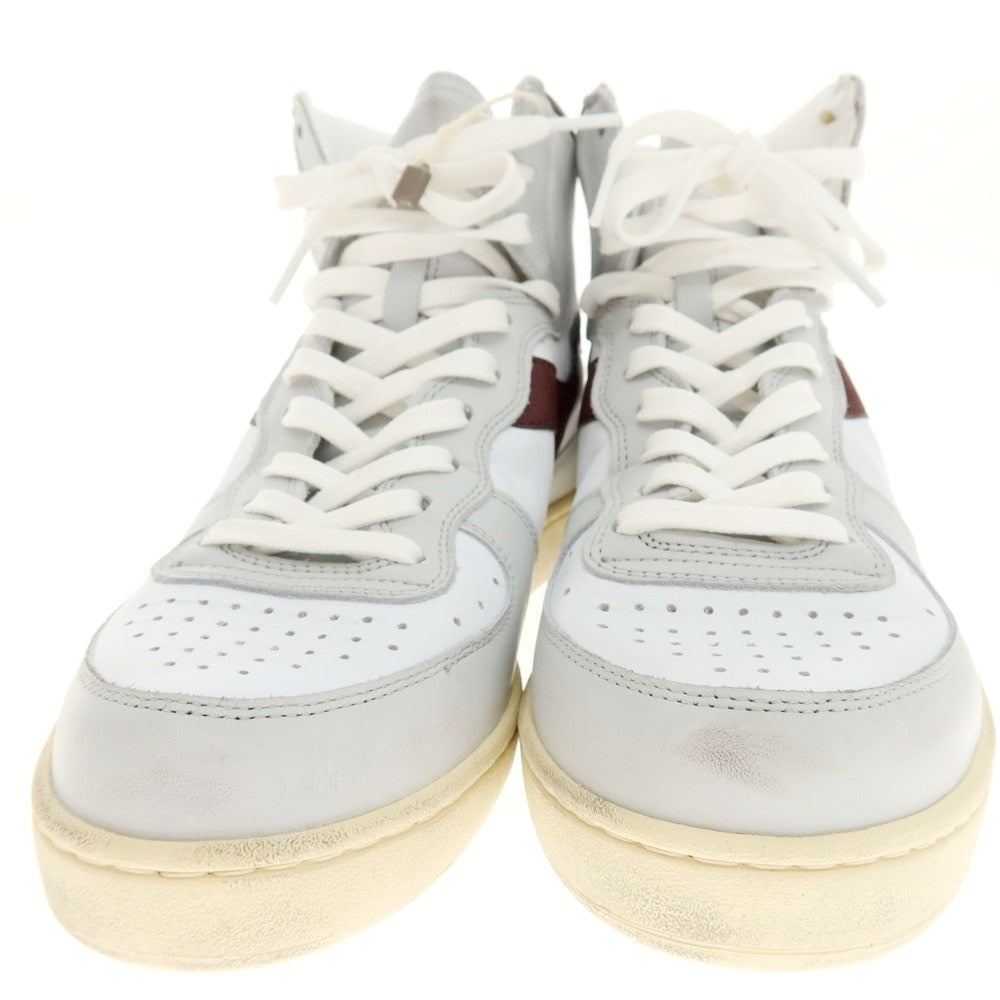 【中古】【未使用】ディアドラ Diadora MI BASKET USED スニーカー ホワイトxライトグレー【 27 】【 状態ランクS 】【 メンズ 】