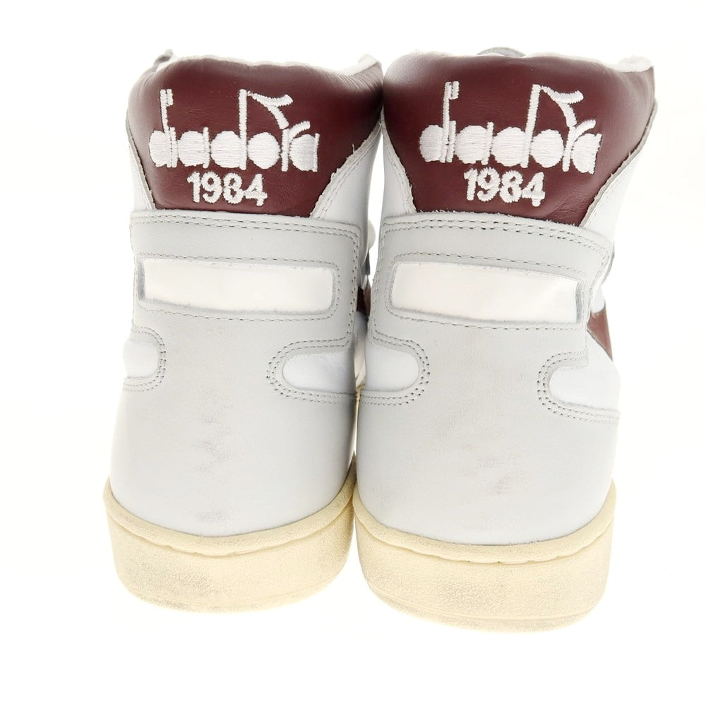 【中古】【未使用】ディアドラ Diadora MI BASKET USED スニーカー ホワイトxライトグレー【 27 】【 状態ランクS 】【 メンズ 】