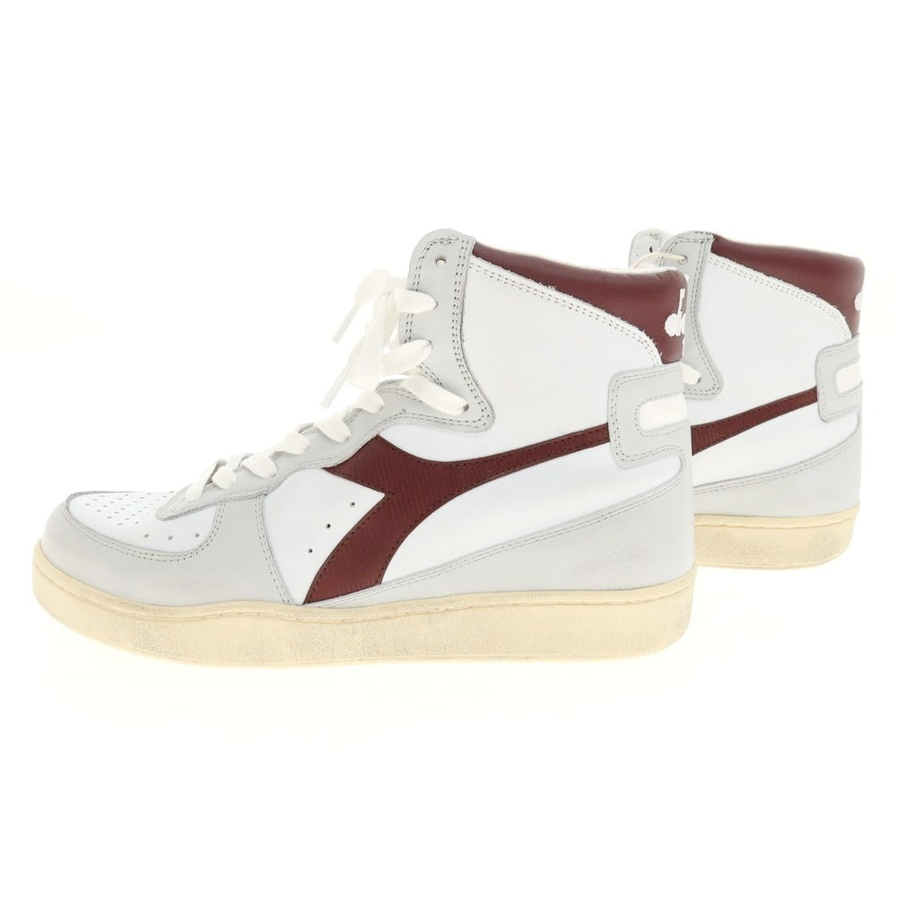 【中古】【未使用】ディアドラ Diadora MI BASKET USED スニーカー ホワイトxライトグレー【 27 】【 状態ランクS 】【 メンズ 】