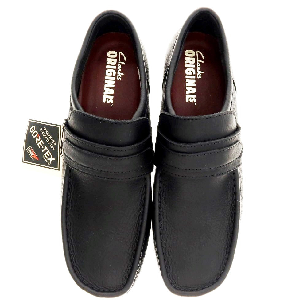 【中古】【未使用】クラークス Clarks WallaLoafer GTX グレインレザー ローファー ブラック【 UK6 1/2 】【 状態ランクS 】【 メンズ 】