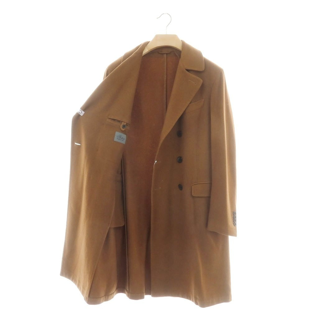 【中古】ベルベスト Belvest カシミヤ ダブルブレストコート ブラウン【 サイズ48 】【 状態ランクB 】【 メンズ 】 [BPD]