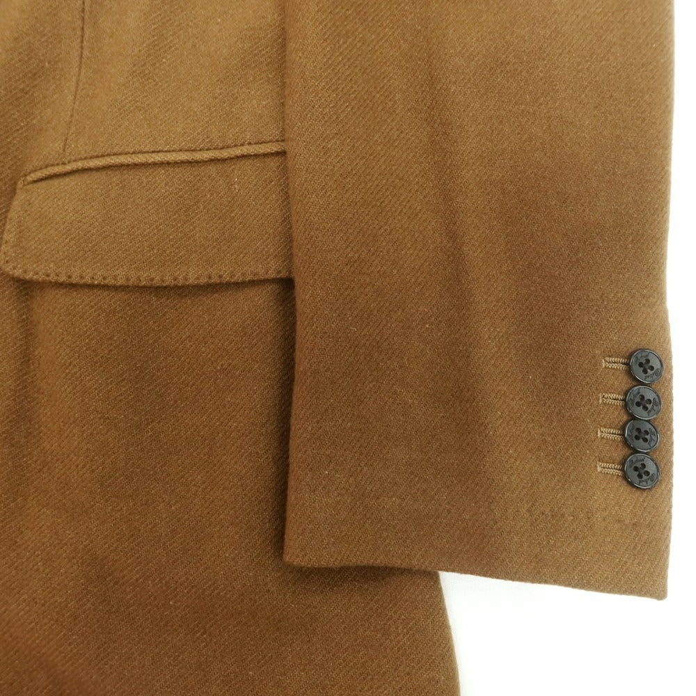 【中古】ベルベスト Belvest カシミヤ ダブルブレストコート ブラウン【 サイズ48 】【 状態ランクB 】【 メンズ 】 [BPD]