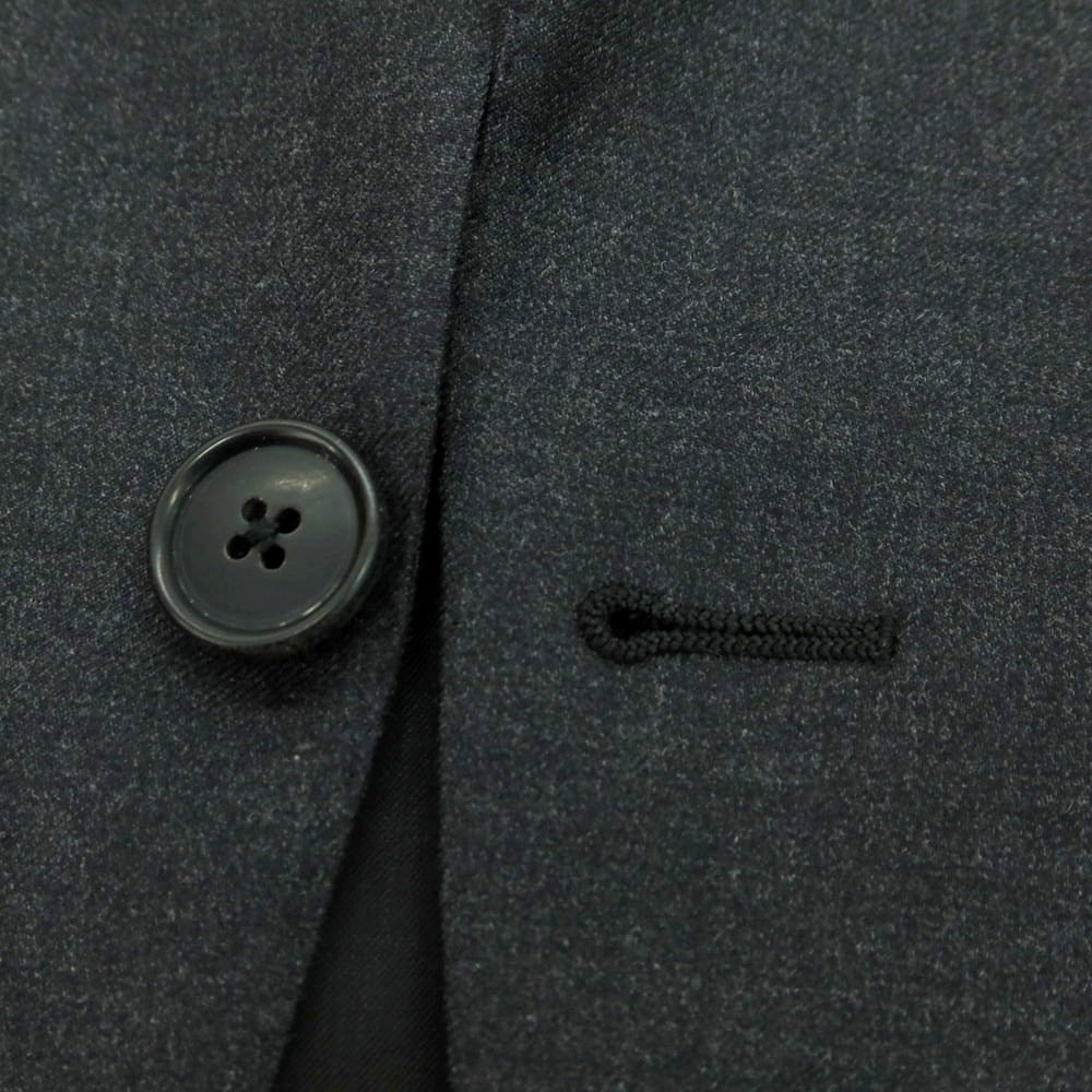 【中古】ベルベスト Belvest ウール 3つボタンスーツ チャコールグレー【 46 】【 状態ランクB 】【 メンズ 】