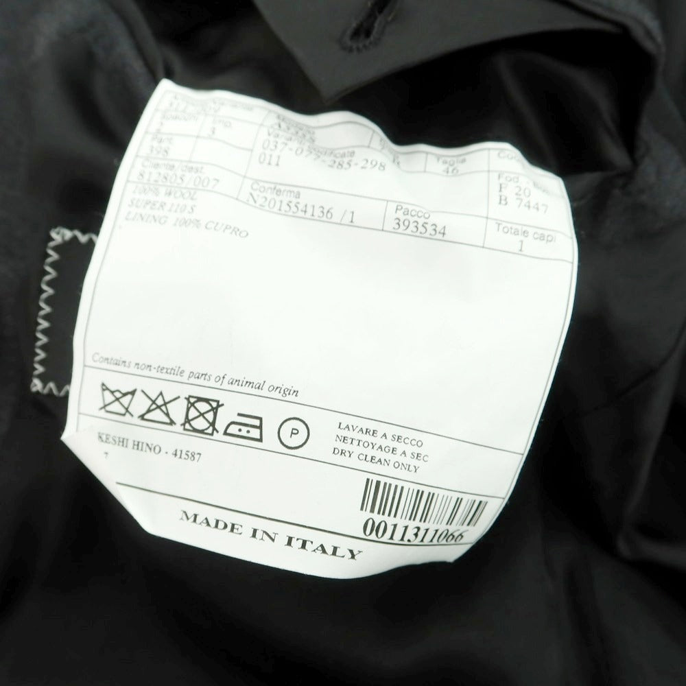 【中古】ベルベスト Belvest ウール 3つボタンスーツ チャコールグレー【 46 】【 状態ランクB 】【 メンズ 】