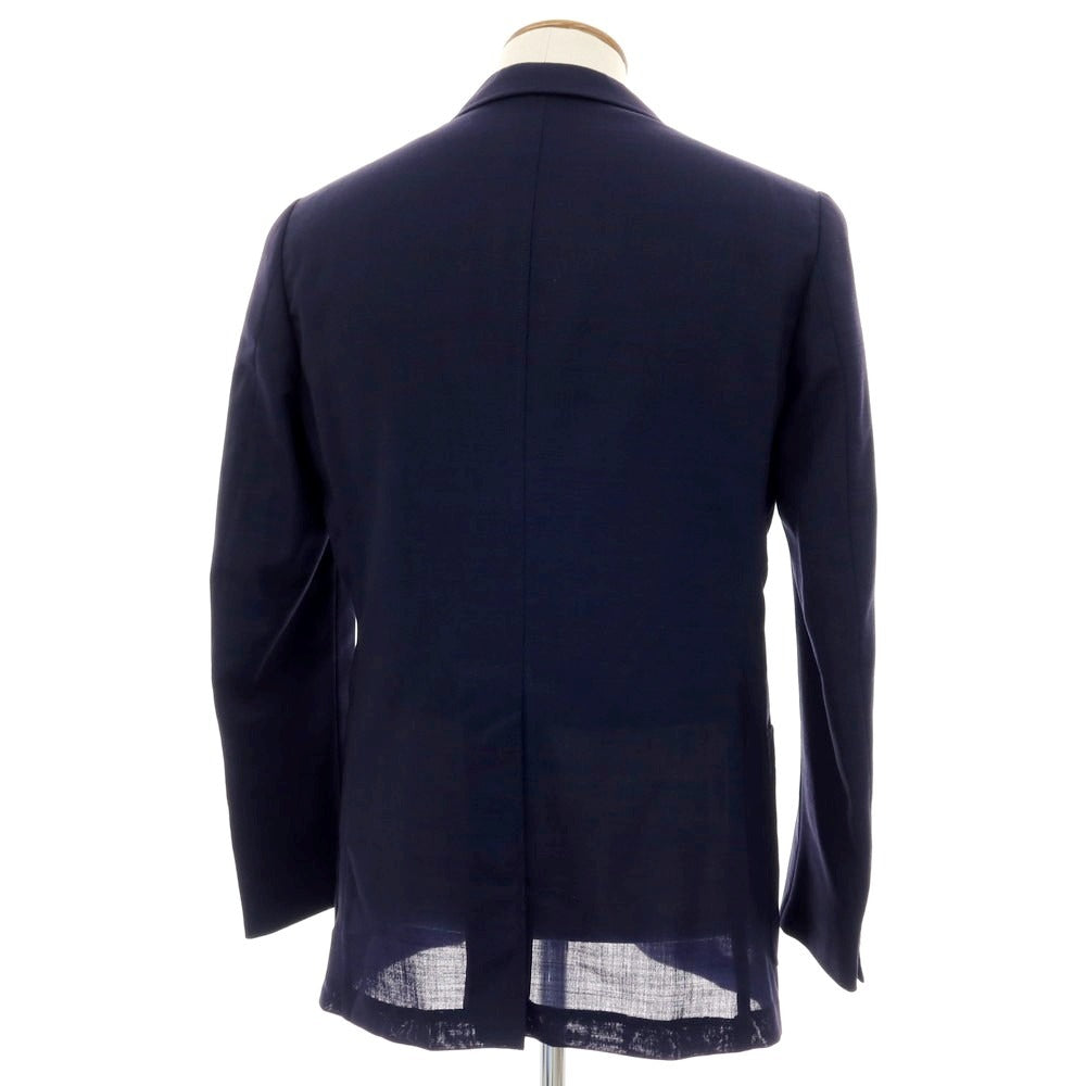 【中古】ベルベスト Belvest サマーウール テーラードジャケット ネイビー【サイズ46】【 状態ランクC 】【 メンズ 】