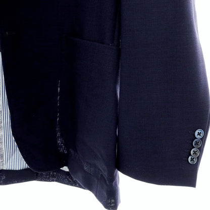 【中古】ベルベスト Belvest サマーウール テーラードジャケット ネイビー【サイズ46】【 状態ランクC 】【 メンズ 】