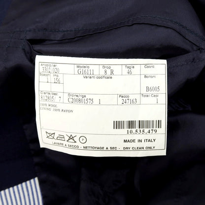 【中古】ベルベスト Belvest サマーウール テーラードジャケット ネイビー【サイズ46】【 状態ランクC 】【 メンズ 】