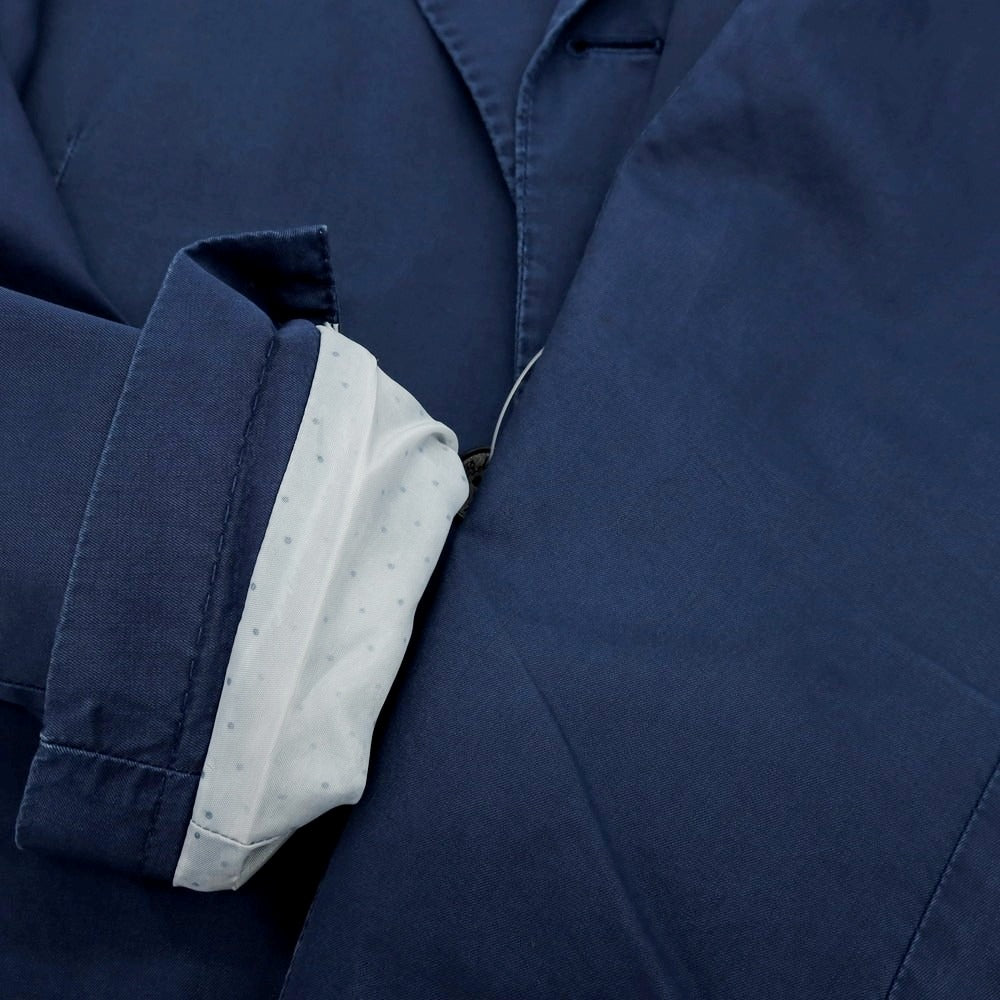 【中古】ベルベスト Belvest コットン テーラードジャケット ブルーネイビー【サイズ48】【 状態ランクC 】【 メンズ 】