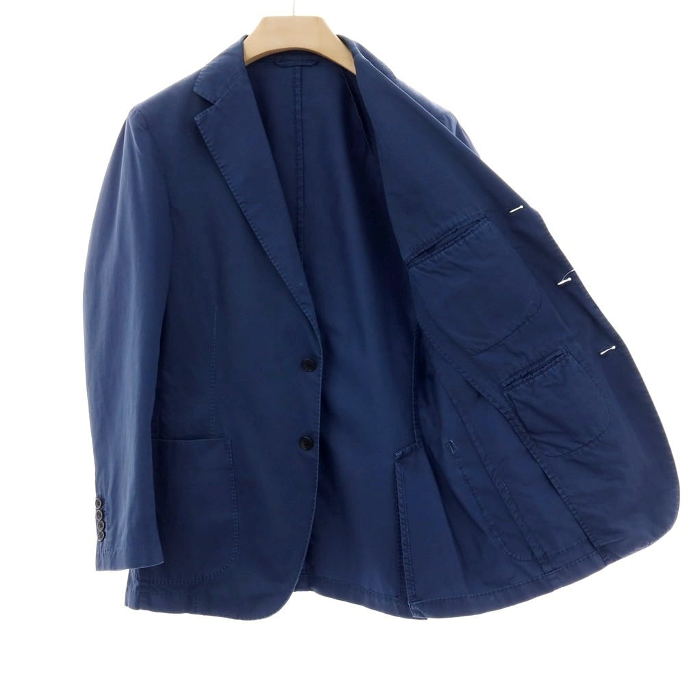 【中古】ベルベスト Belvest コットン テーラードジャケット ブルーネイビー【サイズ48】【 状態ランクC 】【 メンズ 】