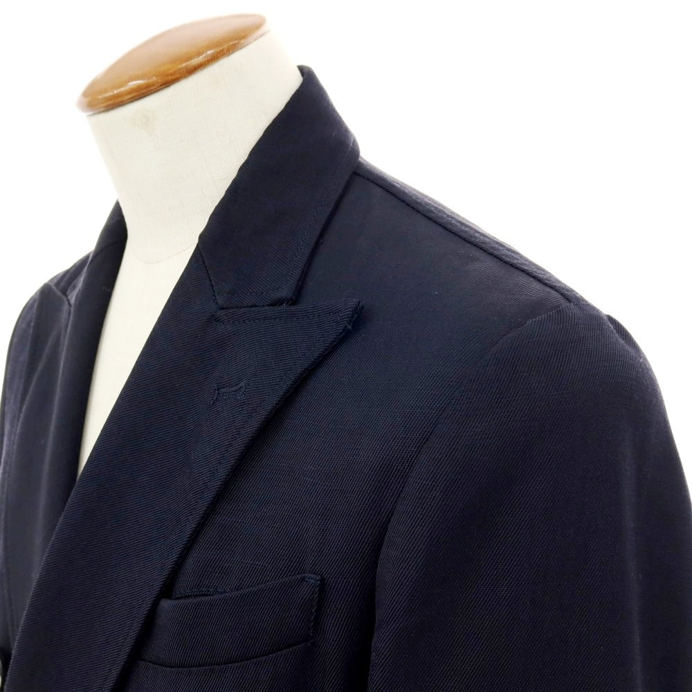 【中古】バレナ BARENA レーヨンリネン ダブル テーラードジャケット ダークネイビー【サイズ48】【 状態ランクC 】【 メンズ 】