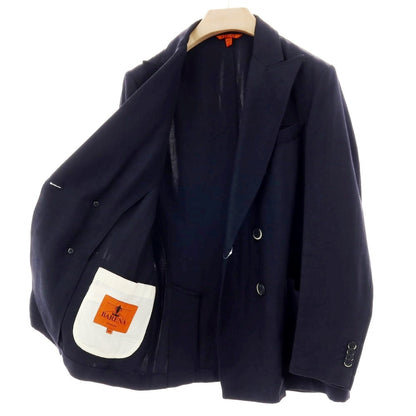 【中古】バレナ BARENA レーヨンリネン ダブル テーラードジャケット ダークネイビー【サイズ48】【 状態ランクC 】【 メンズ 】
