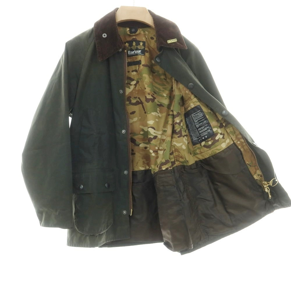 【中古】ソフネット SOPHNET. × Barbour フィールドジャケット オリーブ【 L 】【 状態ランクD 】【 メンズ 】