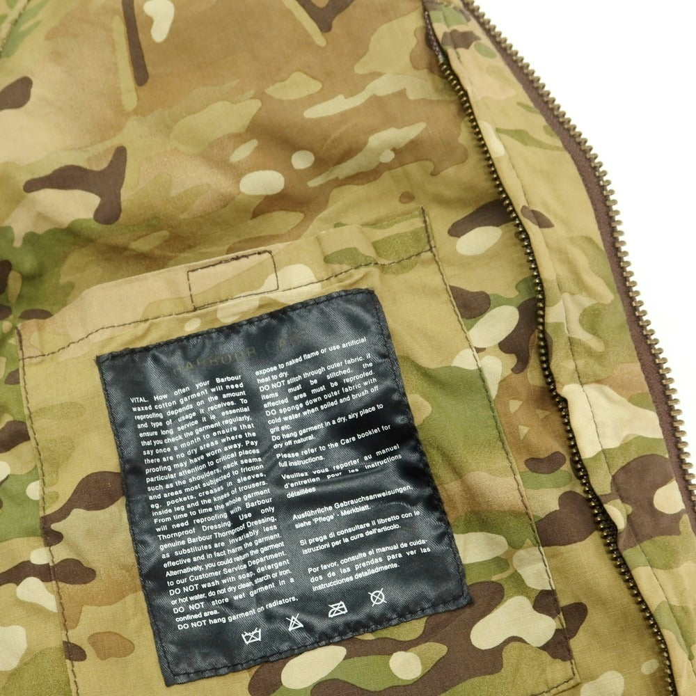 【中古】ソフネット SOPHNET. × Barbour フィールドジャケット オリーブ【 L 】【 状態ランクD 】【 メンズ 】