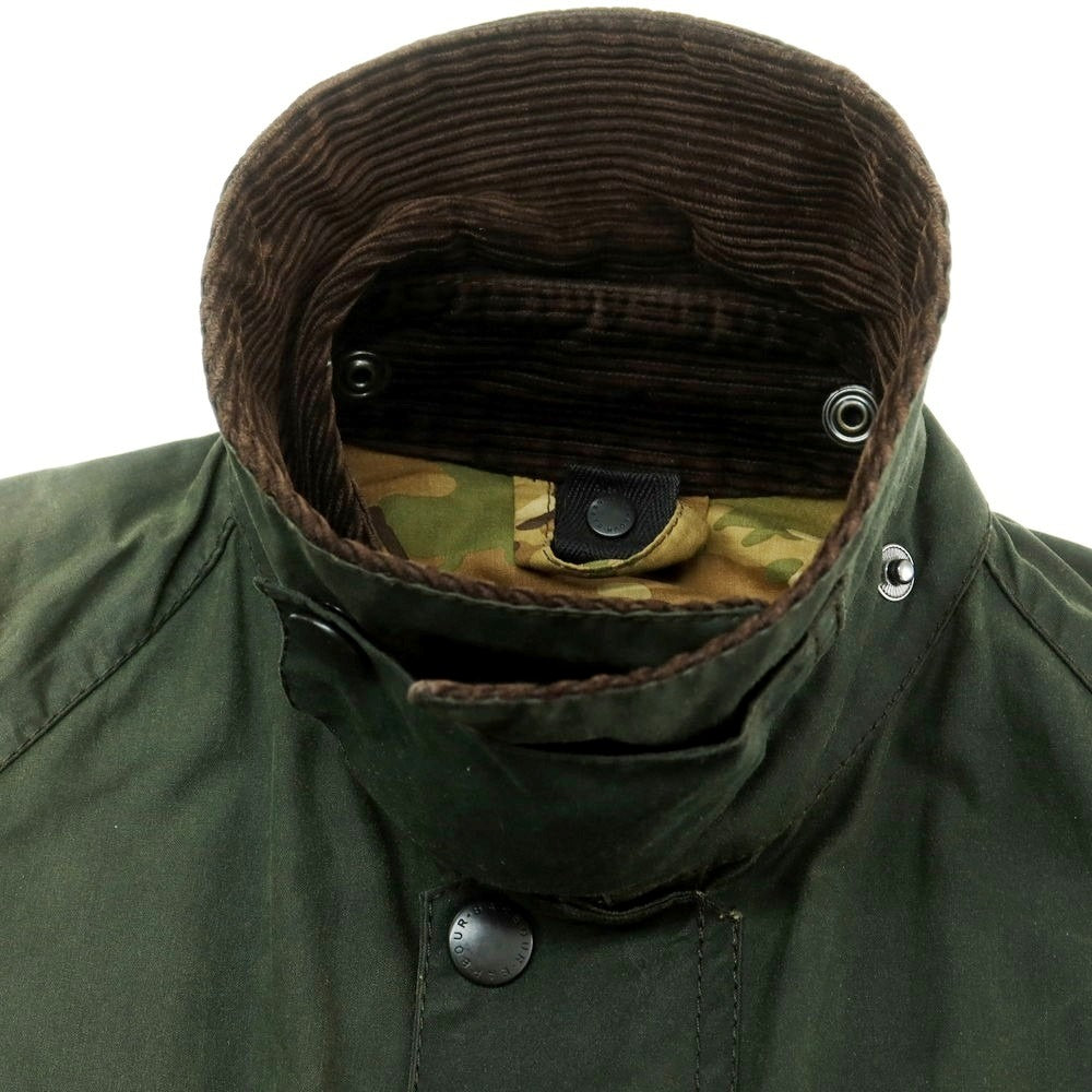 【中古】ソフネット SOPHNET. × Barbour フィールドジャケット オリーブ【 L 】【 状態ランクD 】【 メンズ 】