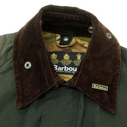 【中古】ソフネット SOPHNET. × Barbour フィールドジャケット オリーブ【 L 】【 状態ランクD 】【 メンズ 】