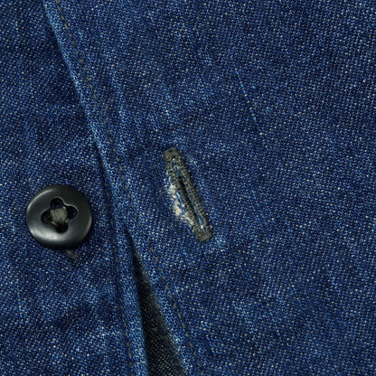 【中古】ウールリッチ WOOLRICH コットン系 デニム カジュアルシャツ ネイビー【 表記なし（L位） 】【 状態ランクB 】【 メンズ 】