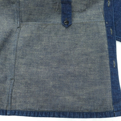 【中古】ウールリッチ WOOLRICH コットン系 デニム カジュアルシャツ ネイビー【 表記なし（L位） 】【 状態ランクB 】【 メンズ 】