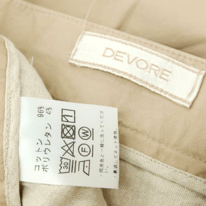 【中古】デヴォレ インチピット DEVORE Incipit ストレッチ コットン イージースラックスパンツ ベージュ【サイズ48】【 状態ランクB 】【 メンズ 】