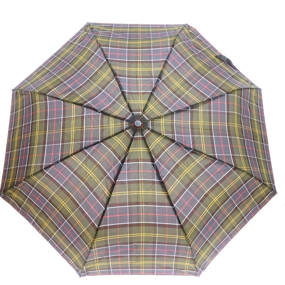 【中古】バブアー Barbour チェック 折り畳み傘 オリーブ【 状態ランクD 】【 メンズ 】