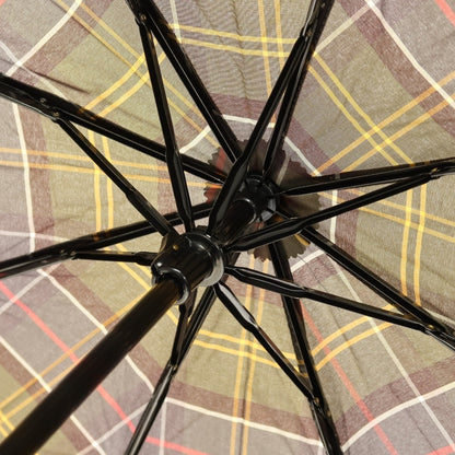 【中古】バブアー Barbour チェック 折り畳み傘 オリーブ【 状態ランクD 】【 メンズ 】