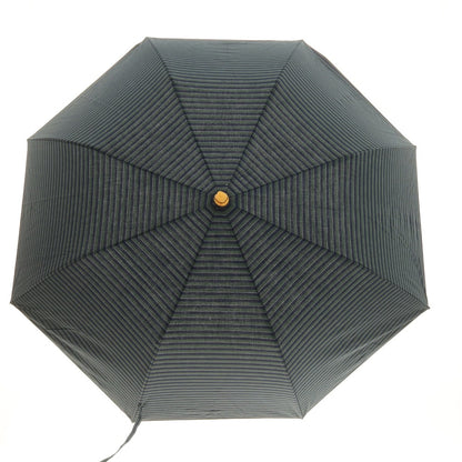 【中古】トラディショナルウェザーウェア Traditional Weatherwear ボーダー 折り畳み傘 グリーンxネイビー【 状態ランクB 】【 メンズ 】