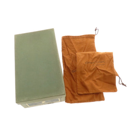 【中古】エドワードグリーン EDWARD GREEN ASQUITH セミブローグ ドレスシューズ ブラウン（ダークオーク）【 7 1/2E 】【 状態ランクC 】【 メンズ 】