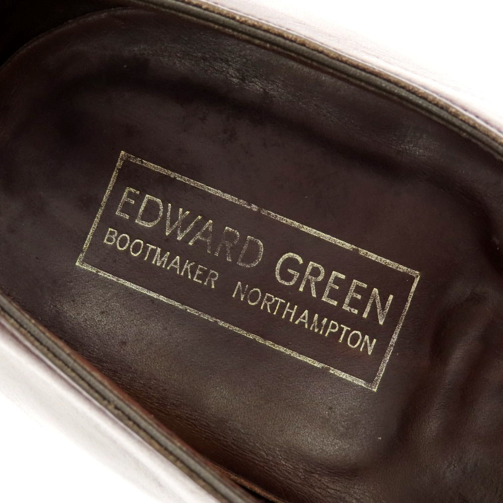 【中古】エドワードグリーン EDWARD GREEN ASQUITH セミブローグ ドレスシューズ ブラウン（ダークオーク）【 7 1/2E 】【 状態ランクC 】【 メンズ 】