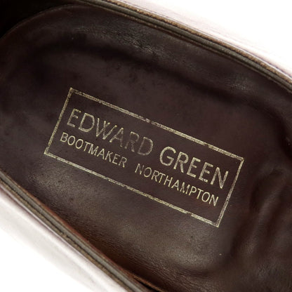 【中古】エドワードグリーン EDWARD GREEN ASQUITH セミブローグ ドレスシューズ ブラウン（ダークオーク）【 7 1/2E 】【 状態ランクC 】【 メンズ 】