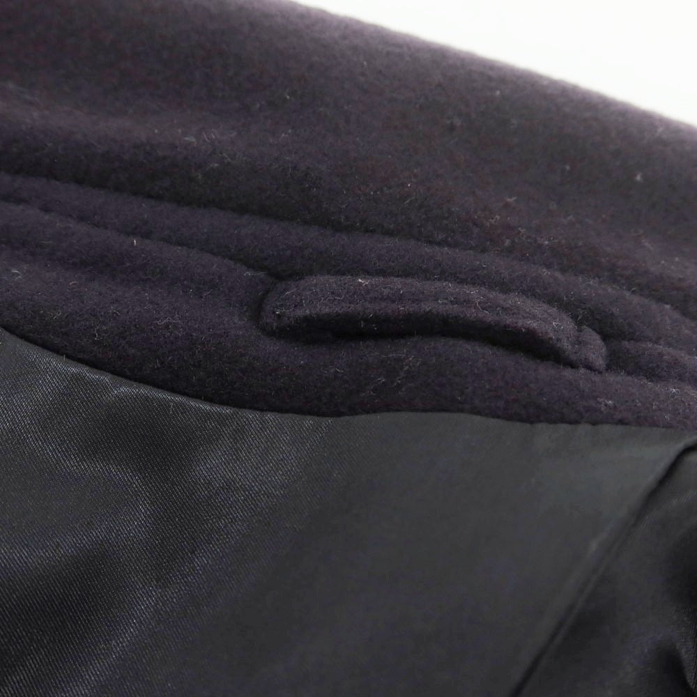 【中古】ラルディーニ LARDINI ウール ダブルブレストコート ダークパープルネイビー【 42 】【 状態ランクC 】【 メンズ 】