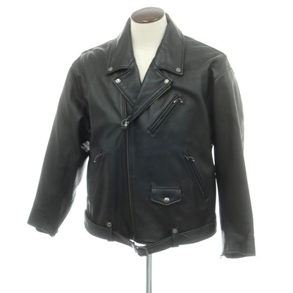 【中古】モンキータイム MONKEY TIME ラムレザー ライダースジャケット ブラック【 XL 】【 状態ランクC 】【 メンズ 】