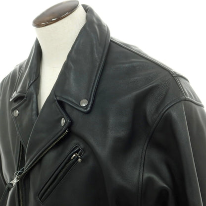 【中古】モンキータイム MONKEY TIME ラムレザー ライダースジャケット ブラック【 XL 】【 状態ランクC 】【 メンズ 】